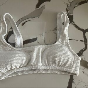 J Crew Scrunchie Squareneck Bikini Top size S